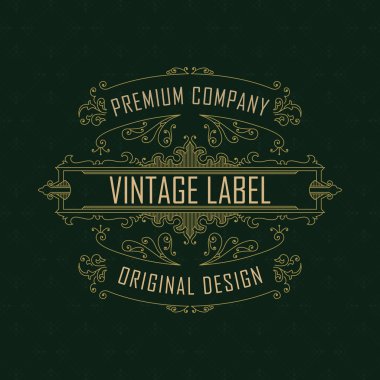 Eski vintage kartı ile çiçek süsleme - vektör