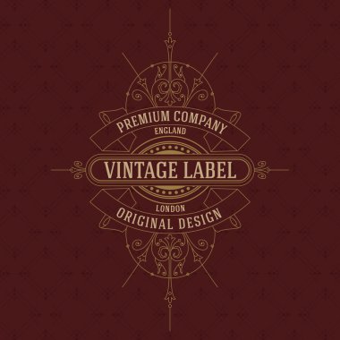 Eski vintage kartı ile çiçek süsleme - vektör