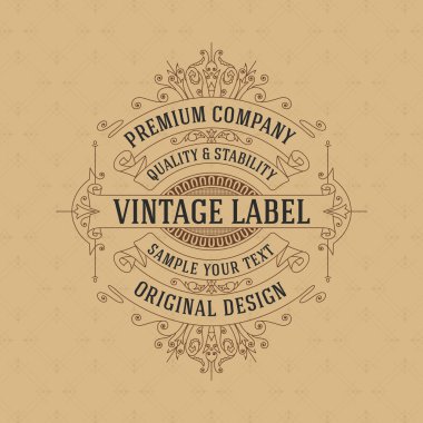 Eski vintage kartı ile çiçek süsleme - vektör