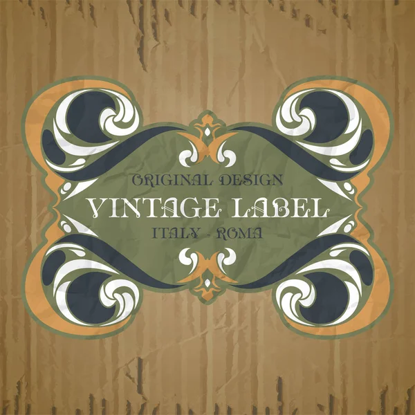 Vector Vintage Items Cover Art Nouveau — Stock Vector