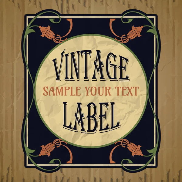 Vector Vintage Items Cover Art Nouveau — Stock Vector