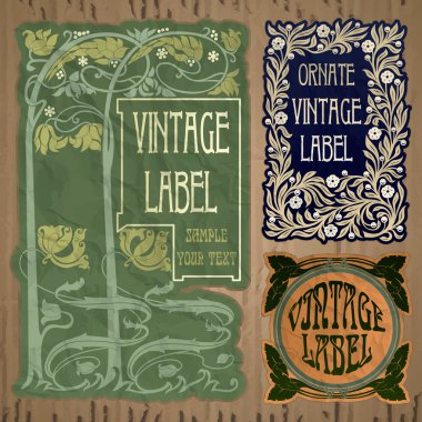 etiket art nouveau