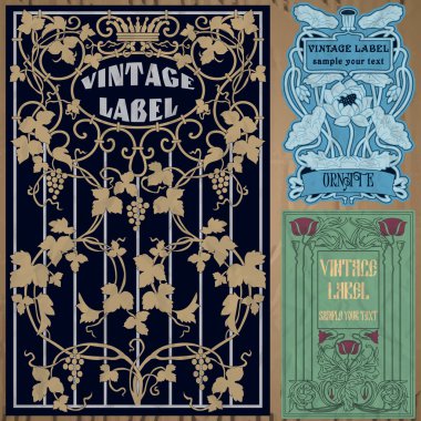 etiket art nouveau