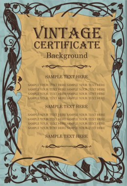 Vintage gövde tasarımı: art nouveau