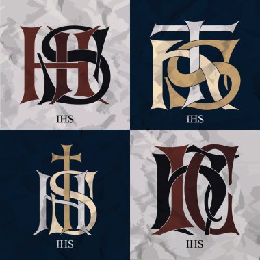 Vintage Monogram - 4 set - Ihs