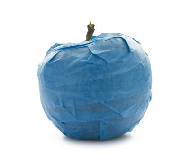 Яблоко в упаковке — стоковое фото