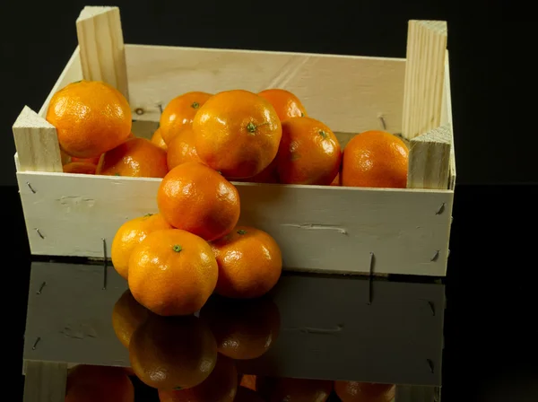 Mandarinas en caja — Foto de Stock