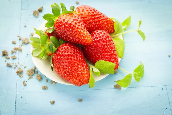 Nahaufnahme von Erdbeeren — Stockfoto