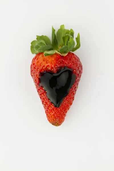 Heart strawberry Stock Image