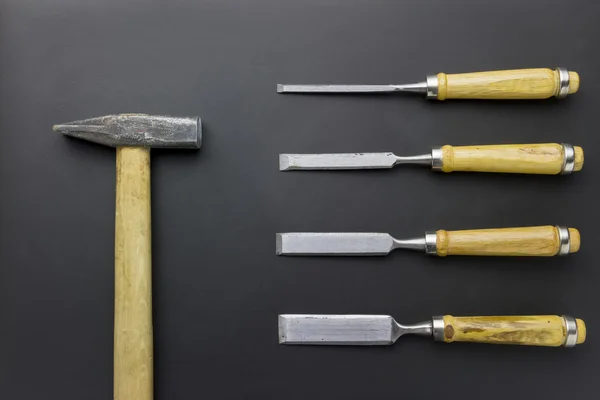 Scalpelli e martelli — Foto Stock