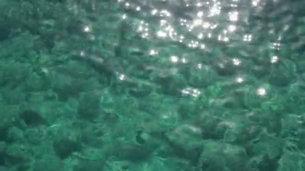 Mořské vody textury pozadí — Stock video