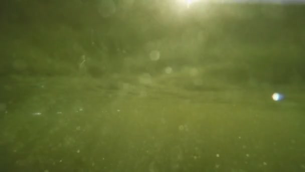 Onderwater zonnestralen — Stockvideo
