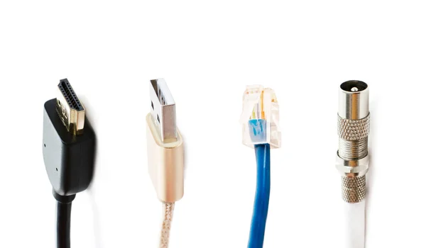 Different types of adapters for connection — Stock Photo, Image