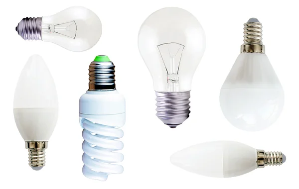 Diferentes tipos de lámparas — Foto de Stock
