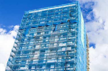 Modern bir apartman Binası'nın yeniden inşası 