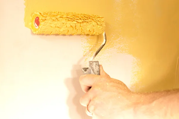 El proceso de la pared para colorear — Foto de Stock