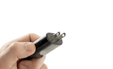 Erkek el elektrik güç için fiş