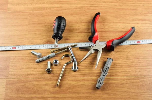 Set of various tools for mounting and installation — Stock Photo, Image