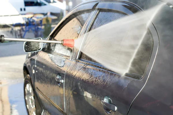 Proces mycia samochodu — Zdjęcie stockowe