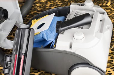 Hoover bir çanta ile sökülüp formunda 