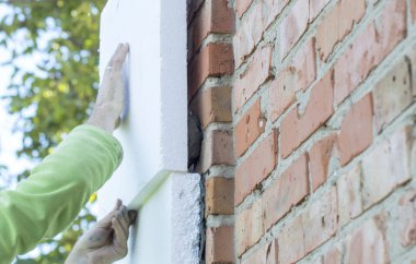 Köpük plastik ile ev winterizing