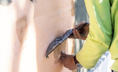 Plastik köpüğü ile macun duvarlar süreci