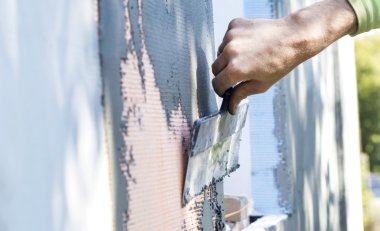 Plastik köpüğü ile macun duvarlar süreci