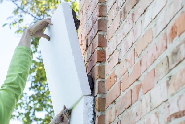 Köpük plastik ile ev winterizing