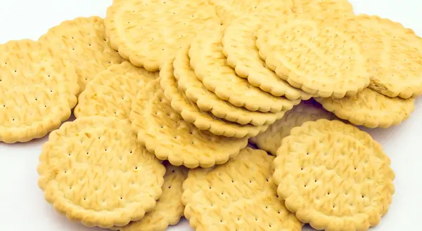 Lot of tasty and sweet cracker — Stock Photo, Image