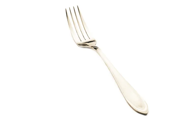 Chrome fork for eating — Stock Photo, Image