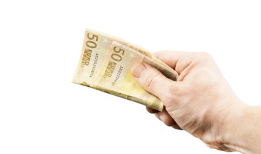 Mezhep elinde 50 Euro banknot