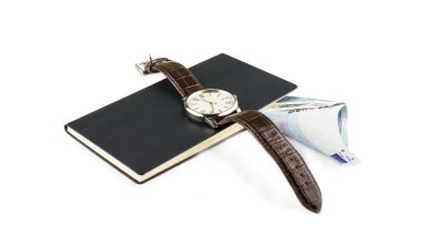 Euro, defter ve kol saati