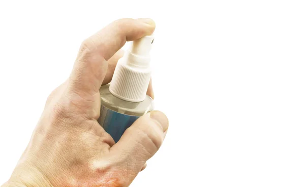 Aerosol in hand — Stock Photo, Image