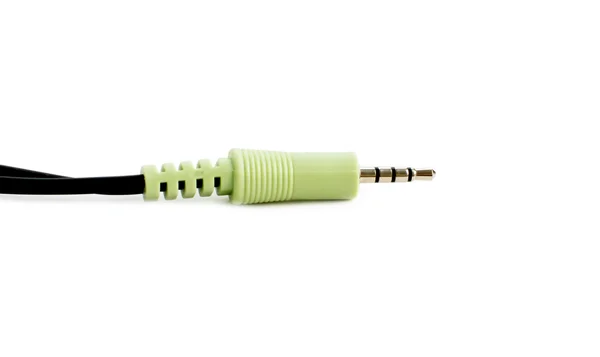 Adaptador de audio verde —  Fotos de Stock