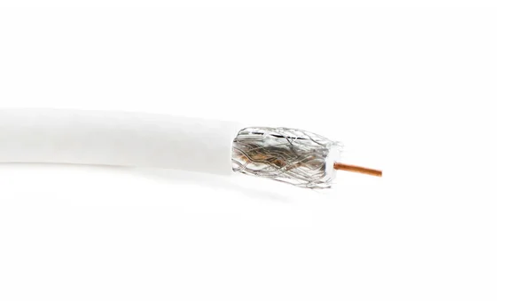 Coaxial cable for broadcast television — Stock Photo, Image