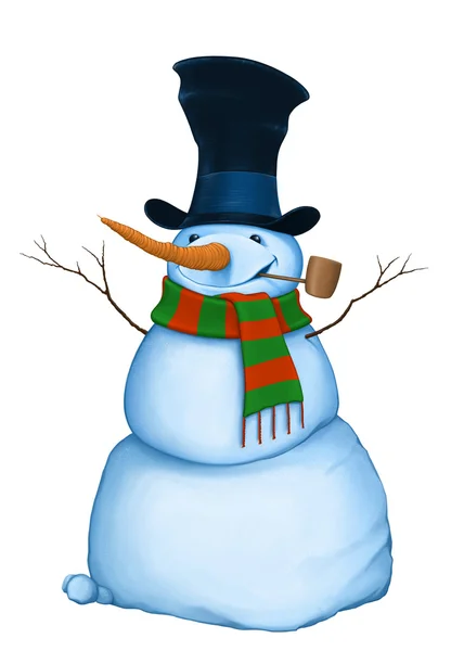 Christmas snowman — Stockfoto