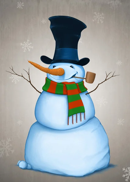 Christmas Snowman — Stock Photo, Image