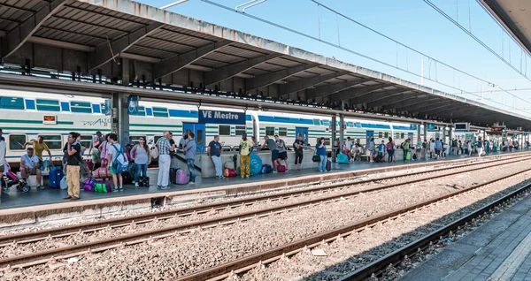 Venecia estación de tren Ve Mestre en agosto, 2013 —  Fotos de Stock