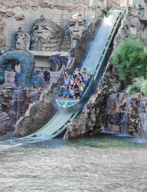 Gardaland Tema parkı İtalya Ağustos, 2013 tarihinde