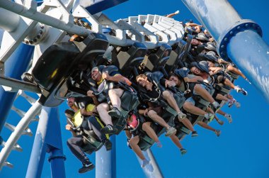 Gardaland Tema parkı İtalya Ağustos, 2013 tarihinde