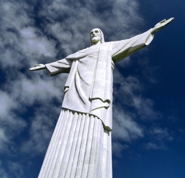 RIO DE JANEIRO, BRAZIL - 09 Mayıs 2012: Rede İsa 'nın Heykeli