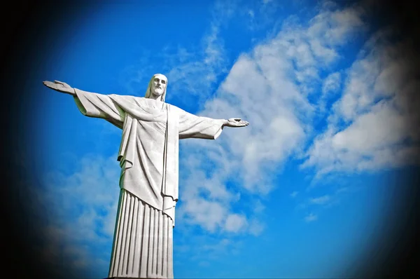 Rio De Janeiro, Brazílie - Květen 09, 2012: Socha Krista Vykupitele — Stock fotografie