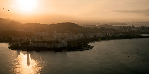 Solnedgång i rio de janeiro — Stockfoto