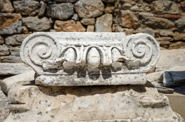 Zříceniny Starověkém Řeckém Městě Efesus Nebo Efes Pobřeží Ionia Moře — Stock fotografie