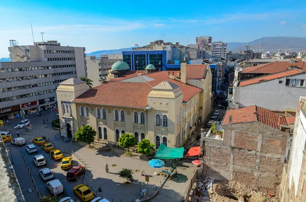 Krajobraz Miasta Izmir Wybrzeżu Morza Egejskiego Turcji — Zdjęcie stockowe