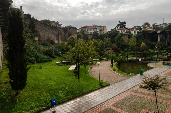 Widok Park Zagnos Centrum Miasta Trabzon Turcja Trabzon Główne Miasto — Zdjęcie stockowe