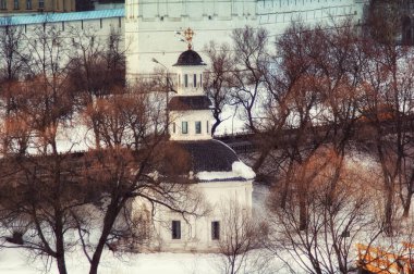 - Rusya. Moskova bölgesi. Sergiev Posad. Troitse-Sergieva Lavra Gün batımında. 