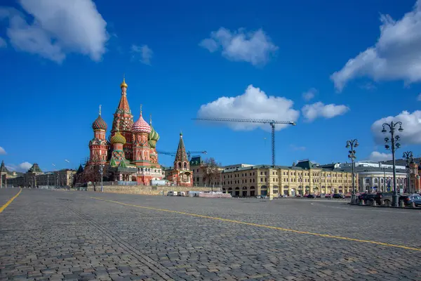 Moskau Roter Platz Basilius Kathedrale Die Kathedrale Zum Schutz Der — Stockfoto