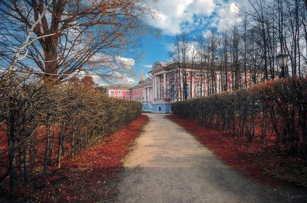 Vista Del Palacio Kuskovo Kuskovo Era Casa Campo Verano Finca — Foto de Stock