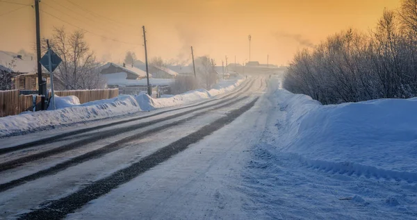 Paesaggio Invernale Nella Zona Della Camera Della Tenuta Stroganovs Usolye — Foto Stock